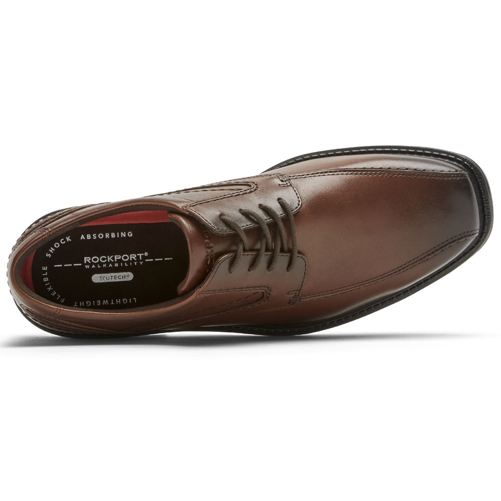 Rockport Singapore Mens Oxfords - Style Leader 2 Bike Toe Brown - FV1298370